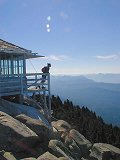 Looking out from the ... lookout.